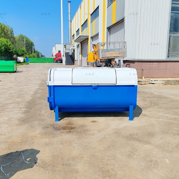 支腿圓弧型側開門垃圾箱